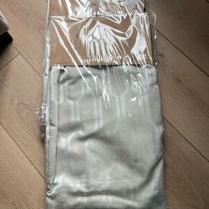 Neutral Geometric Jacquard Curtains Panels - light gray